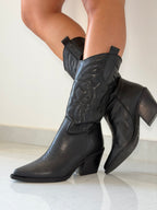 Hodea Camperos Melania vera pelle Nero