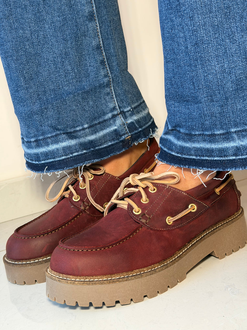 Hodea Mocassini Gloria vera pelle Bordeaux