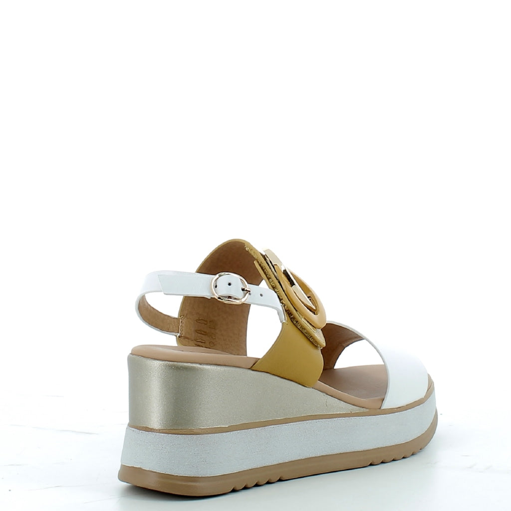 Scarpe Hodea donna PC 21214P24 BIANCO GIALLO
