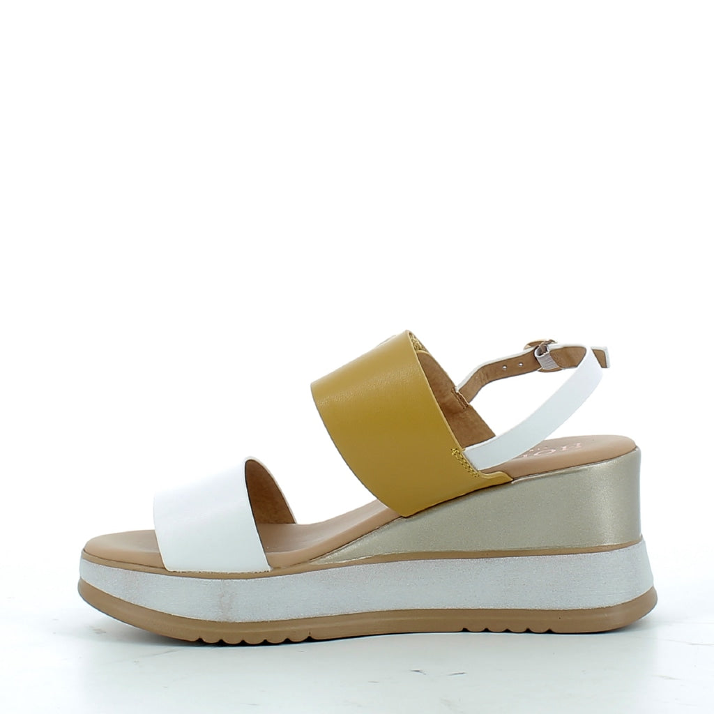 Scarpe Hodea donna PC 21214P24 BIANCO GIALLO