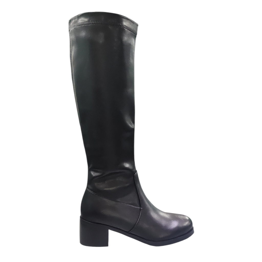 Stivali Giulia Neri con Gambale Stretch e Tacco 5 cm