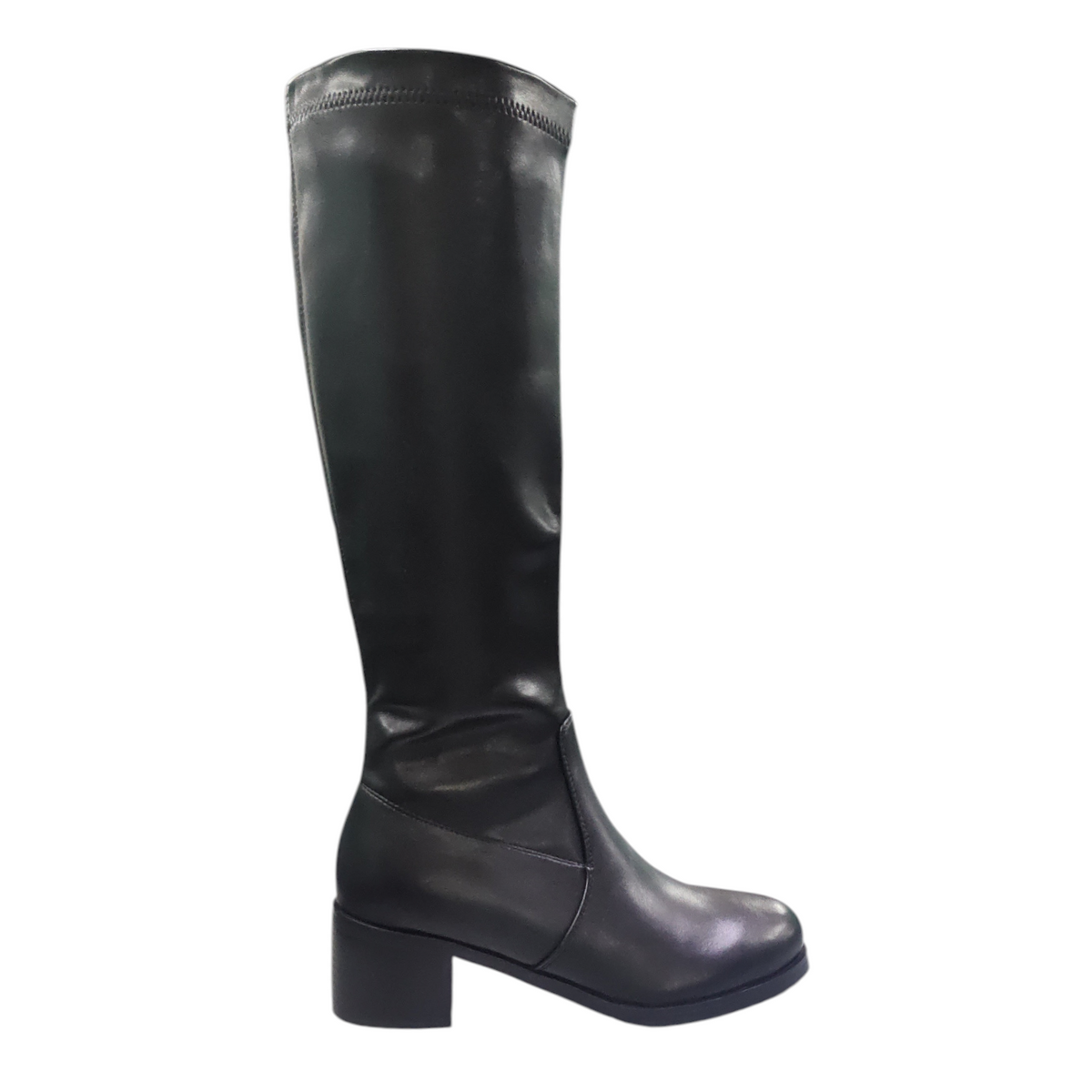 Stivali Giulia Neri con Gambale Stretch e Tacco 5 cm