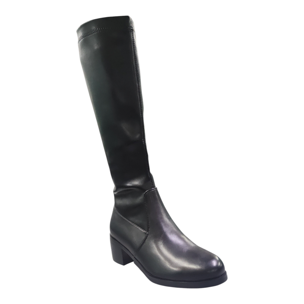 Stivali Giulia Neri con Gambale Stretch e Tacco 5 cm