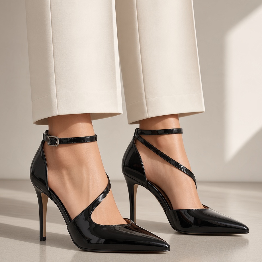 Décolleté Ludovica in Vernice con Tacco 9 cm